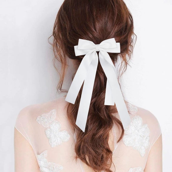 Women's Doublelayer Bow Polyester Fiber Handmade Hairpin