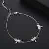 Women's Dragonfly Chain Bracelet With Zircon Inlay Electroplated Copper Jewelry Simple Animal Design