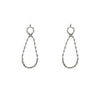 Women's Drop Shaped Zircon Long Earrings With Sparkling Geometric Design Light Luxury Elegant Fashion Jewelry