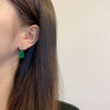 Women's Dropshaped Elegant Luxury S925 Sterling Silver Electroplated Earrings
