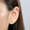 Women's Earrings S925 Sterling Silver Mosan Diamond Geometric Electroplating