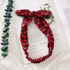 Women's Elastic Cloth Rabbit Ears Headbands Geometric Style For Christmas