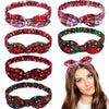 Women's Elastic Cloth Rabbit Ears Headbands Geometric Style For Christmas