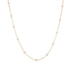 Women's Electroplated Alloy And Imitation Pearl Necklace With Geometric Pattern