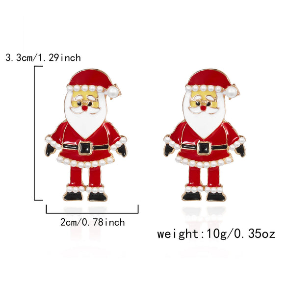 Women's Electroplated Alloy Christmas Tree Bell Drop Earrings Festive Holiday Jewelry