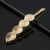 Women’s Electroplated Alloy Hair Clip With Bee Leaf And Ocean Shell Motifs For Side Bang Styling