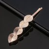 Women’s Electroplated Alloy Hair Clip With Bee Leaf And Ocean Shell Motifs For Side Bang Styling