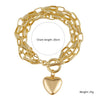 Women's Electroplated Alloy Multilayer Pearl Irregular Geometry Bracelet
