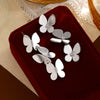 Women's Electroplated Copper Butterfly Earrings With Stainless Steel Ear Needles Retro Animalinspired Insect Design Jewelry