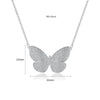 Women's Electroplated Copper Butterfly Pendant Necklace With Zircon Inlay And Ochain Elegant Insectinspired Jewelry