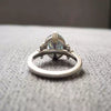 Women's Electroplated Copper Ring With White Zircon Inlay Floral Geometric Design Old Money Style Fashion Jewelry