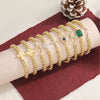 Women's Electroplated Copper Zircon Cross Bracelet With Infinity Symbol Geometric Casual Fashion Jewelry