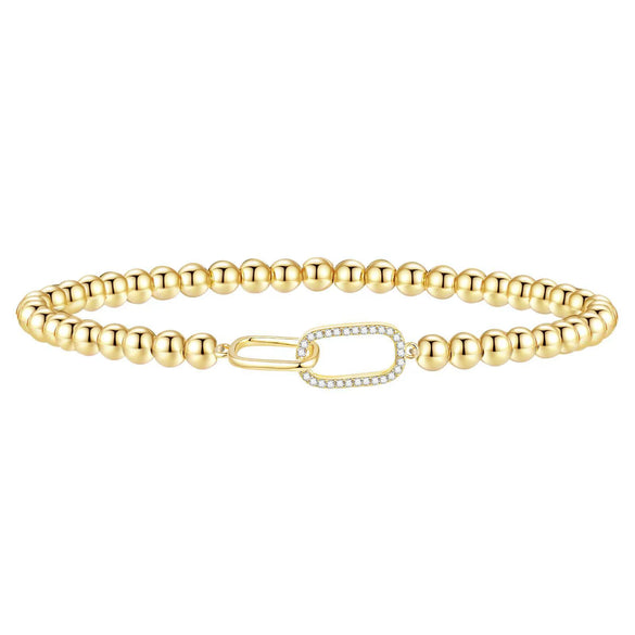 Women's Electroplated Copper Zircon Cross Bracelet With Infinity Symbol Geometric Casual Fashion Jewelry