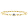 Women's Electroplated Copper Zircon Cross Bracelet With Infinity Symbol Geometric Casual Fashion Jewelry