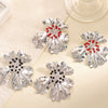 Women's Electroplated Leaf And Flower Earrings With Stainless Steel Posts Creative Jazz Style Statement Jewelry