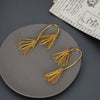 Women's Electroplated Metal Geometric Rhombus Stud Earrings With Copper Posts Elegant Fashion Jewelry Wholesale