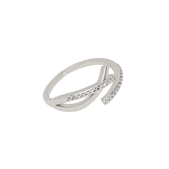 Women's Electroplated Metal Open Heart Ring Simple Retro Geometric Adjustable Finger Ring Ins Style Jewelry