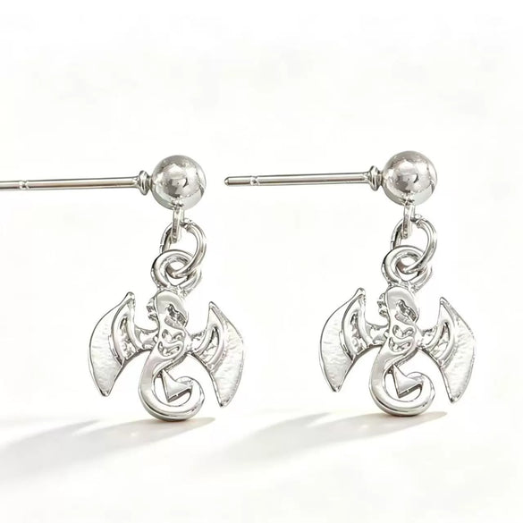Women's Electroplated Zinc Alloy Dragonfly Earrings With Retro Literary Animal Design And Steel Ear Needles