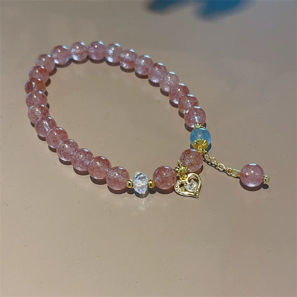 Women's Elegant Alloy Crystal And Freshwater Pearl Geometric Bangle Bracelet With Jade Style Accents