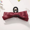 Women's Elegant Bow Shark Clip Hairpin Large Handmade Backofhead Hair Accessory For Stylish Hairstyles