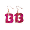 Women's Elegant Electroplated Alloy Heart Pendant Earrings With Stainless Steel Pins And Niche Fashion Style