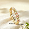 Women's Elegant Enamel Openwork Floral Bracelet With Painted Details And Sparkling Diamond Accents Plated Jewelry Accessory
