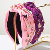 Women's Elegant Fabric Headband With Diamond Set For Music Festival