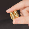 Women's Elegant Geometric Copper Ear Buckle Earrings With Electroplating