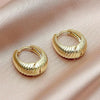 Women's Elegant Geometric Copper Ear Buckle Earrings With Electroplating