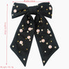 Women's Elegant Geometric Fabric Rhinestone Diamond Spring Clip Hair Tie Accessories