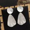 Women's Elegant Geometric Metal Drop Earrings Fashion Statement Pendant Jewelry With Exaggerated Design For Wholesale