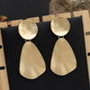 Women's Elegant Geometric Metal Drop Earrings Fashion Statement Pendant Jewelry With Exaggerated Design For Wholesale
