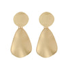 Women's Elegant Geometric Metal Drop Earrings Fashion Statement Pendant Jewelry With Exaggerated Design For Wholesale