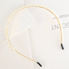 Women's Elegant Handmade Braided Pearl Bow Headband With Diamond Accent Hair Accessory