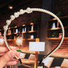 Women's Elegant Handmade Braided Pearl Bow Headband With Diamond Accent Hair Accessory