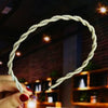Women's Elegant Handmade Braided Pearl Bow Headband With Diamond Accent Hair Accessory