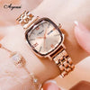 Women's Elegant Light Luxury Alloy Waterproof Luminous Round Dial Watch