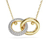 Women's Elegant Minimalist Geometric Circle Necklace In Electroplated Copper With Regular Chain Fresh Sweet Versatile Pendant Jewelry