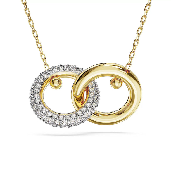 Women's Elegant Minimalist Geometric Circle Necklace In Electroplated Copper With Regular Chain Fresh Sweet Versatile Pendant Jewelry