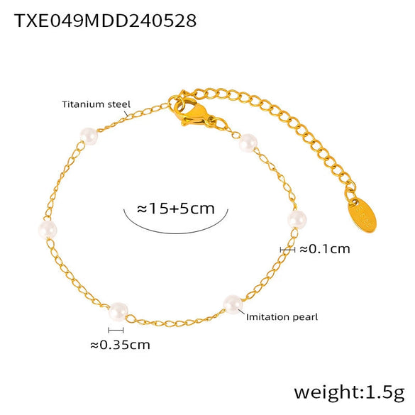 Women's Elegant Round Titanium Steel Electroplated Ochain Necklace Jewelry