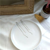 Women's Elegant Simple Tassel Long Chain Earrings S925 Silver Needle Real Gold Plated Geometric Style