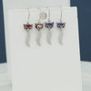 Women's Elegant Sterling Silver Fox Ear Line Earrings With Long Tassel Animal Design Light Luxury Style