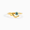 Women's Evil Devil Eye Ring S925 Sterling Silver Geometric Electroplated