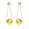 Women's Exaggerated Fashion Acrylic Metal Goldplated Handmade Geometric Earrings