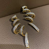 Women's Exaggerated Geometric Earrings Copper Inlaid With Zircon Light Luxury Style