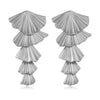 Women's Exaggerated Geometric Ginkgo Leaf Tassel Earrings Gold Tone Iron Fashion Jewelry With A Highend Botanical Design