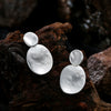 Women's Exaggerated Geometric Metal Stud Earrings Fashionable Statement Jewelry With Versatile Modern Styling