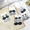 Women's Exaggerated Geometric Soft Pottery Drop Earrings With Silver Ear Posts Statement Fashion Jewelry For Wholesale