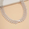 Women's Exaggerated Hollow Geometric Iron Wide Chain Necklace In Punk Hip Hop Style Statement Jewelry