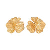 Women's Exaggerated Metal Flower Earrings Fashion Statement Jewelry For Holiday And Everyday Styling
